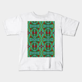 Holly Berries Pattern Kids T-Shirt